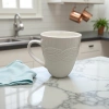 White ceramic mug, simple home coffee cup, 350ml Application Scenario